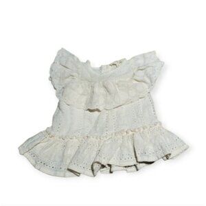 JESSICA EYELET ruffled dress top